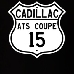 2015 Cadillac ATS Coupe Highway Route Sign T Shirt