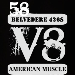 1958 PLYMOUTH BELVEDERE 426S American Muscle V8 Car Lover T Shirt