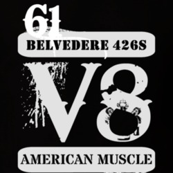 1961 PLYMOUTH BELVEDERE 426S American Muscle V8 Car Lover T Shirt