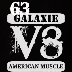 1963  GALAXIE American Muscle V8 Car Lover T Shirt