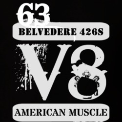 1963 PLYMOUTH BELVEDERE 426S American Muscle V8 Car Lover T Shirt