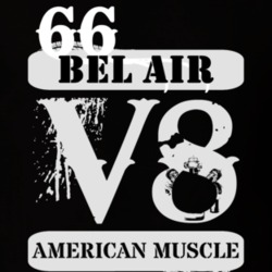 1966 CHEVY BEL AIR American Muscle V8 Car Lover T Shirt