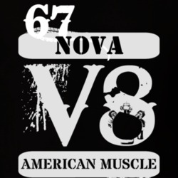 1967 CHEVY NOVA American Muscle V8 Car Lover T Shirt