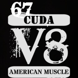 1967 PLYMOUTH BARRACUDA American Muscle V8 Car Lover T Shirt
