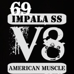 1969 CHEVY IMPALA SS American Muscle V8 Car Lover T Shirt