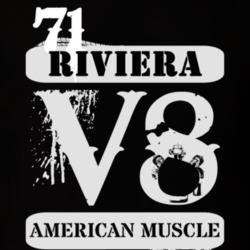 1971 BUICK RIVIERA American Muscle V8 Car Lover T Shirt
