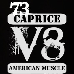 1973 CHEVY CAPRICE American Muscle V8 Car Lover T Shirt
