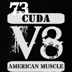 1973 PLYMOUTH BARRACUDA American Muscle V8 Car Lover T Shirt
