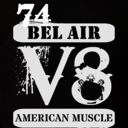 1974 CHEVY BEL AIR American Muscle V8 Car Lover T Shirt
