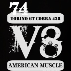 1974  TORINO COBRA 428 American Muscle V8 Car Lover T Shirt