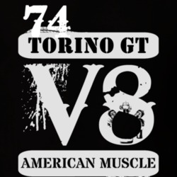 1974  TORINO GT American Muscle V8 Car Lover T Shirt