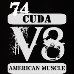 1974 PLYMOUTH BARRACUDA American Muscle V8 Car Lover T Shirt