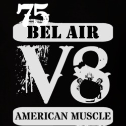 1975 CHEVY BEL AIR American Muscle V8 Car Lover T Shirt