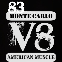 1983 CHEVROLET MONTE CARLO American Muscle V8 Car Lover T Shirt