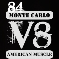 1984 CHEVROLET MONTE CARLO American Muscle V8 Car Lover T Shirt
