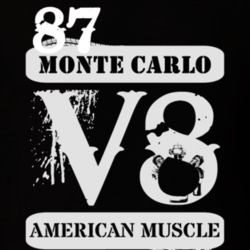 1987 CHEVROLET MONTE CARLO American Muscle V8 Car Lover T Shirt