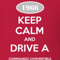 Keep Calm and Drive A 1966 Commando Convertible Funny Jeep T Shirt