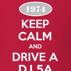 Keep Calm and Drive A 1974 DJ 5A Funny Jeep T Shirt