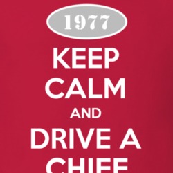 Keep Calm and Drive A 1977 Chief Funny Jeep T Shirt