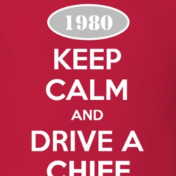 Keep Calm and Drive A 1980 Chief Funny Jeep T Shirt