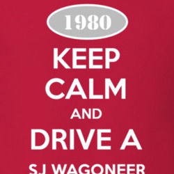 Keep Calm and Drive A 1980 SJ Wagoneer Funny Jeep T Shirt