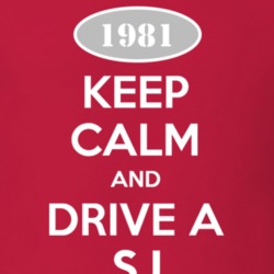 Keep Calm and Drive A 1981 SJ Funny Jeep T Shirt