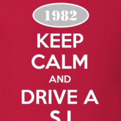 Keep Calm and Drive A 1982 SJ Funny Jeep T Shirt