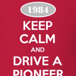 Keep Calm and Drive A 1984 Pioneer Funny Jeep T Shirt
