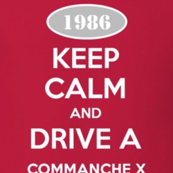 Keep Calm and Drive A 1986 Commanche X Funny Jeep T Shirt