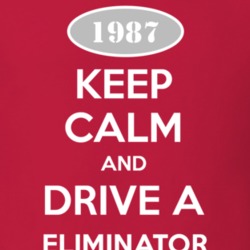 Keep Calm and Drive A 1987 Eliminator Funny Jeep T Shirt