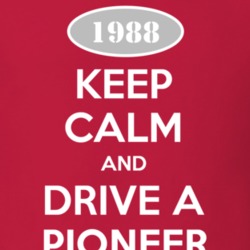 Keep Calm and Drive A 1988 Pioneer Funny Jeep T Shirt
