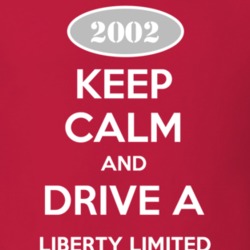 Keep Calm and Drive A 2002 Liberty Limited Funny Jeep T Shirt