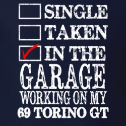 Single Taken In The Garage Working On My 1969  TORINO GT Muscle Car T 