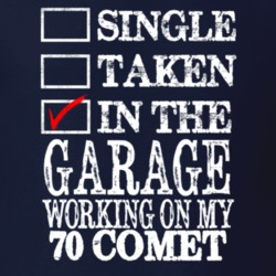 Single Taken In The Garage Working On My 1970 MERCURY COMET Muscle Car