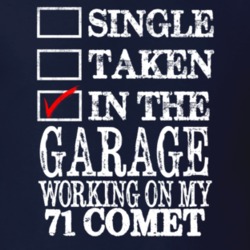 Single Taken In The Garage Working On My 1971 MERCURY COMET Muscle Car