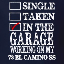 Single Taken In The Garage Working On My 1973 CHEVROLET EL CAMINO SS M