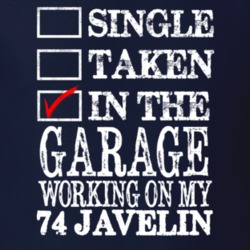 Single Taken In The Garage Working On My 1974 AMC JAVELIN Muscle Car T