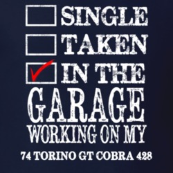 Single Taken In The Garage Working On My 1974  TORINO COBRA 428 Muscle