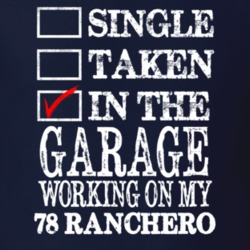 Single Taken In The Garage Working On My 1978  RANCHERO Muscle Car T S