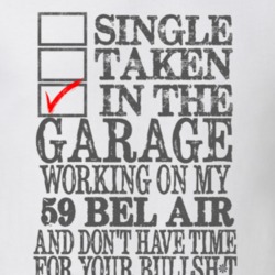 Single Taken In The Garage 1959 CHEVY BEL AIR Distressed Look Muscle C
