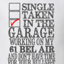 Single Taken In The Garage 1961 CHEVY BEL AIR Distressed Look Muscle C