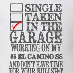 Single Taken In The Garage 1965 CHEVROLET EL CAMINO SS Distressed Look