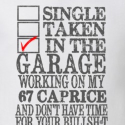 Single Taken In The Garage 1967 CHEVY CAPRICE Distressed Look Muscle C