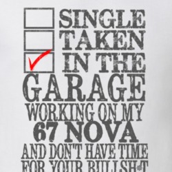 Single Taken In The Garage 1967 CHEVY NOVA Distressed Look Muscle Car 
