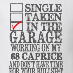 Single Taken In The Garage 1968 CHEVY CAPRICE Distressed Look Muscle C
