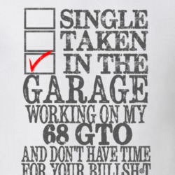 Single Taken In The Garage 1968 PONTIAC GTO Distressed Look Muscle Car