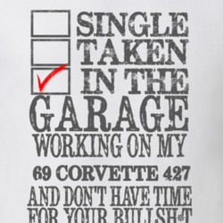 Single Taken In The Garage 1969 CHEVROLET CORVETTE Distressed Look Mus