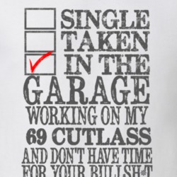 Single Taken In The Garage 1969 OLDSMOBILE CUTLASS Distressed Look Mus