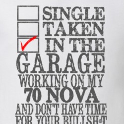 Single Taken In The Garage 1970 CHEVY NOVA Distressed Look Muscle Car 