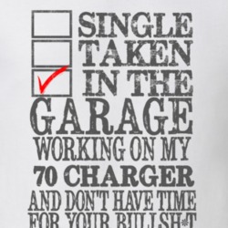 Single Taken In The Garage 1970 DODGE CHARGER Distressed Look Muscle C